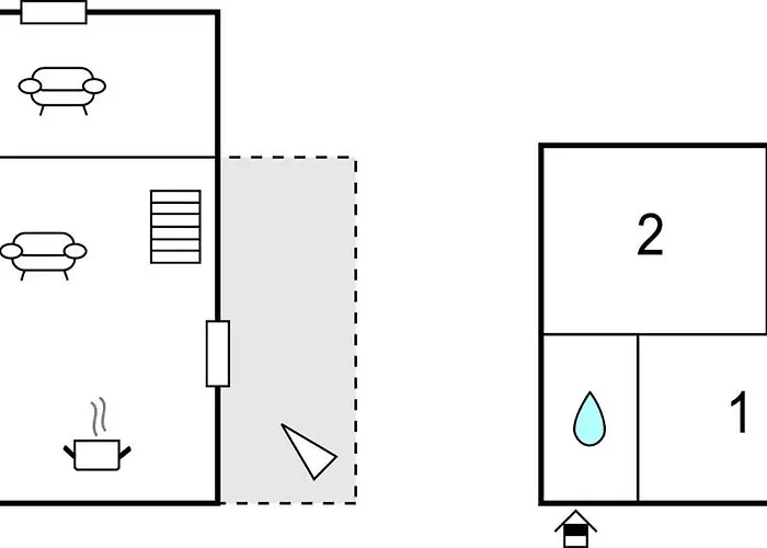 In With Kitchenette Feriehus